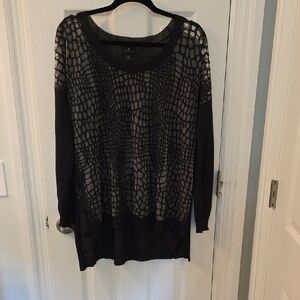 Black and Gray Sheer Sweater (#6)